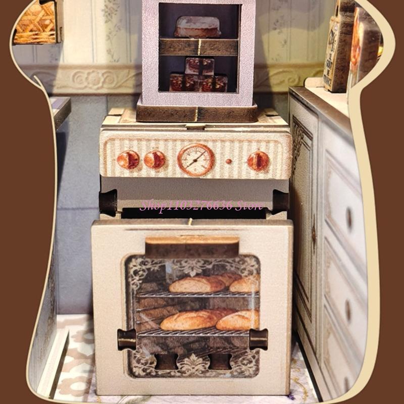 Kitchen Set Bakery - R6FD Wooden Mini Bakery Building Model