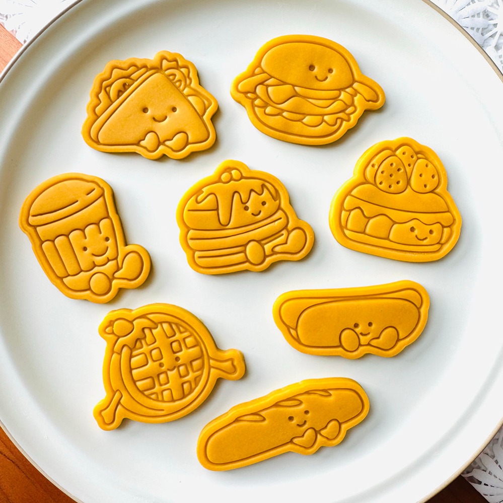Kitchen Baking Cake - Cute Burger Sandwich Cookie Cutters Cartoon