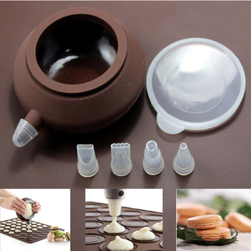 Kitchen Set Bakery - Silicone Macaroon Baking Mold Pot Bakery
