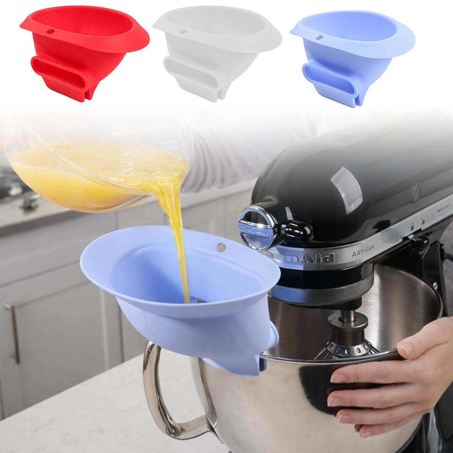 Kitchen Aid Baking Bread - for KitchenAid Mixer Silicone Flour Funnel