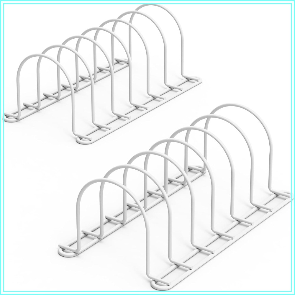 Kitchen Cabinet Baking Organizer - Vertical Dish Organizer for Cabinet, 10.5