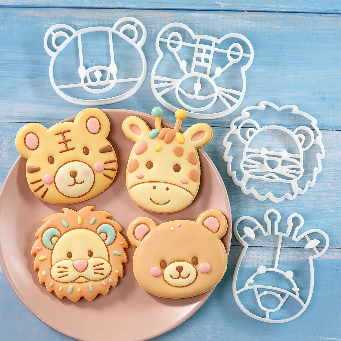 Kitchen Baking Cake - 4 Pcs Animal Cookie Cutters Set