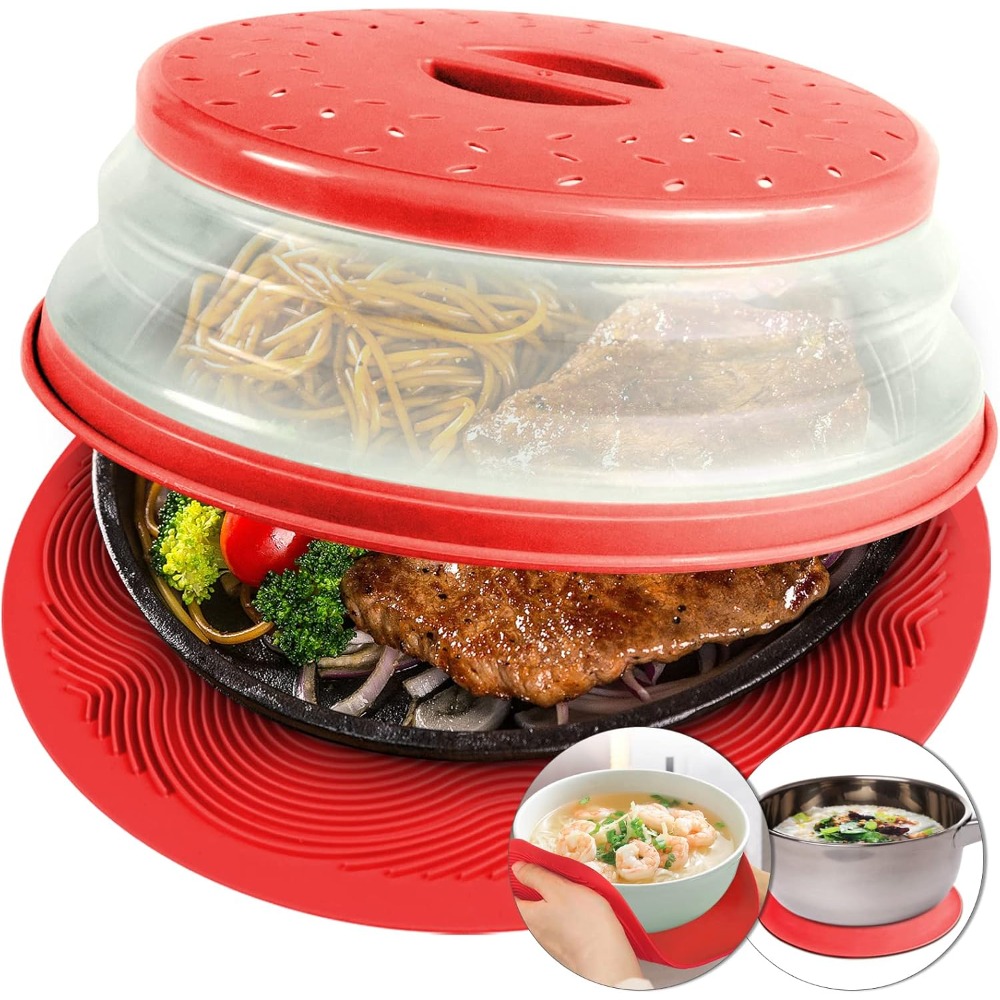 Kitchen Baking Counter - 2 in 1, Aidacom Microwave Splatter