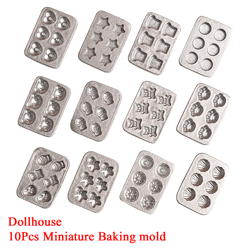 Kitchen With Baking Area - 10pcs Doll House Miniature Mini Cake