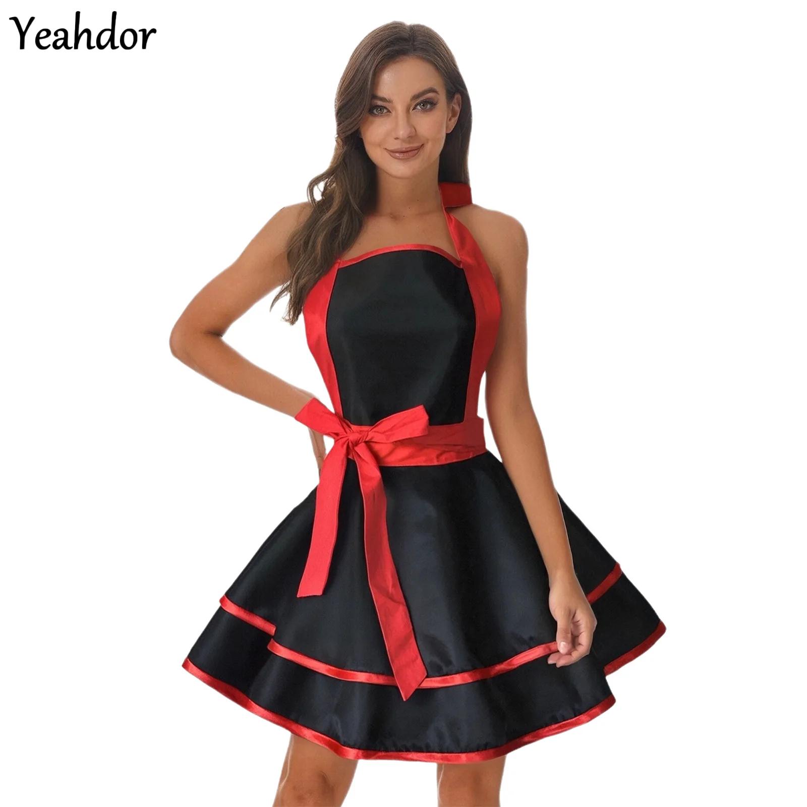 Kitchen With Baking Area - Fashionable 50s Apron Waist Cover Halloween