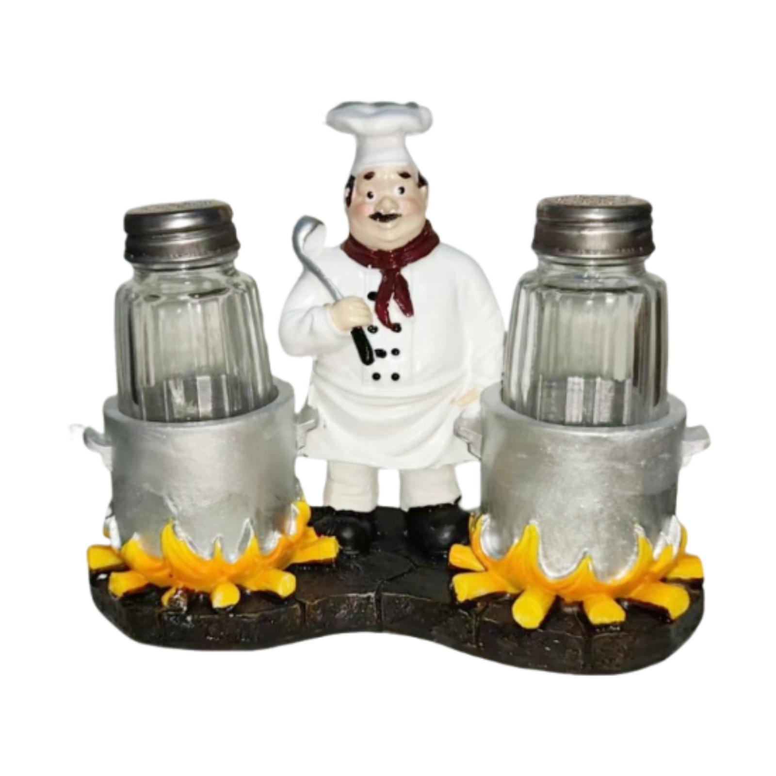 Kitchen Set Bakery - and Pepper Shakers Set Holder Resin