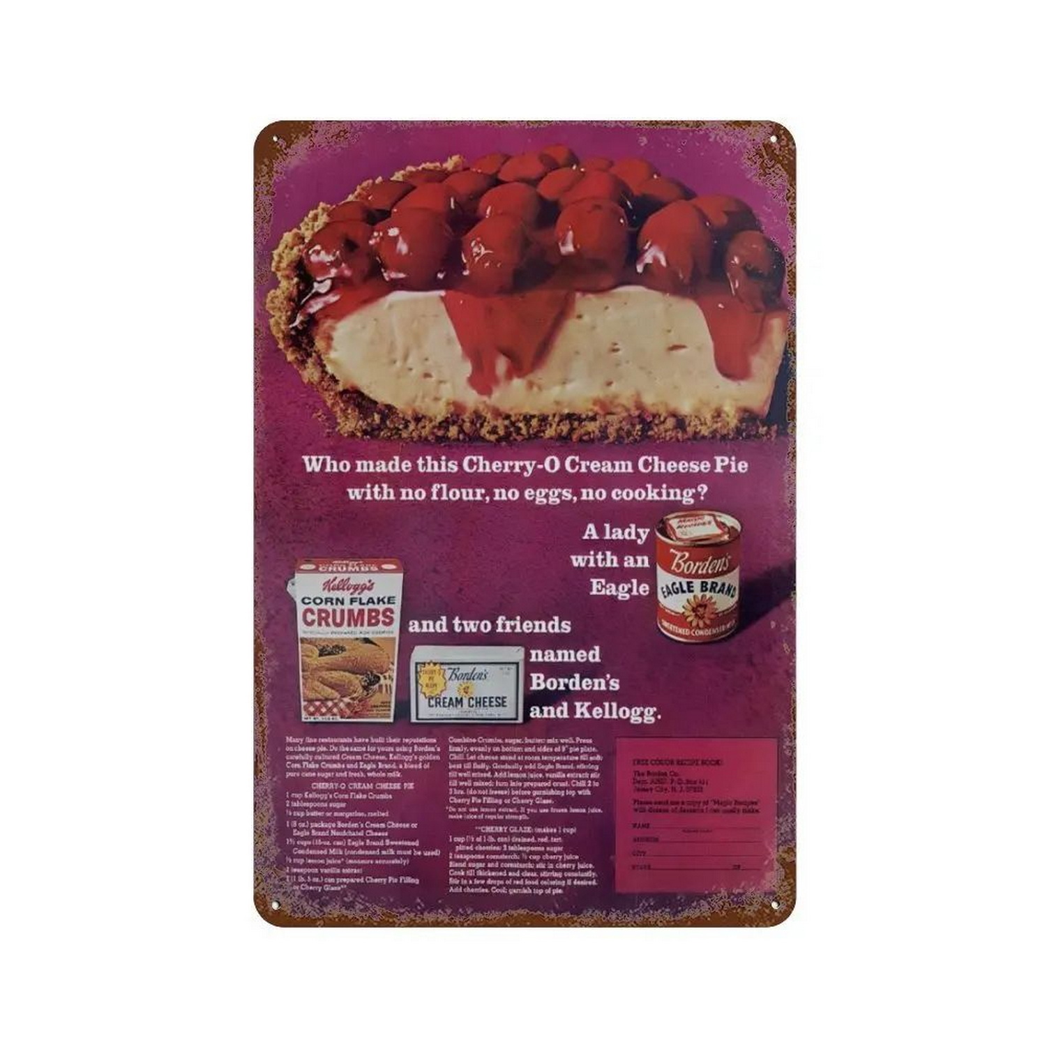 HD Tin Sign Vintage Bakery Des - Kitchen Set Bakery recension och pris