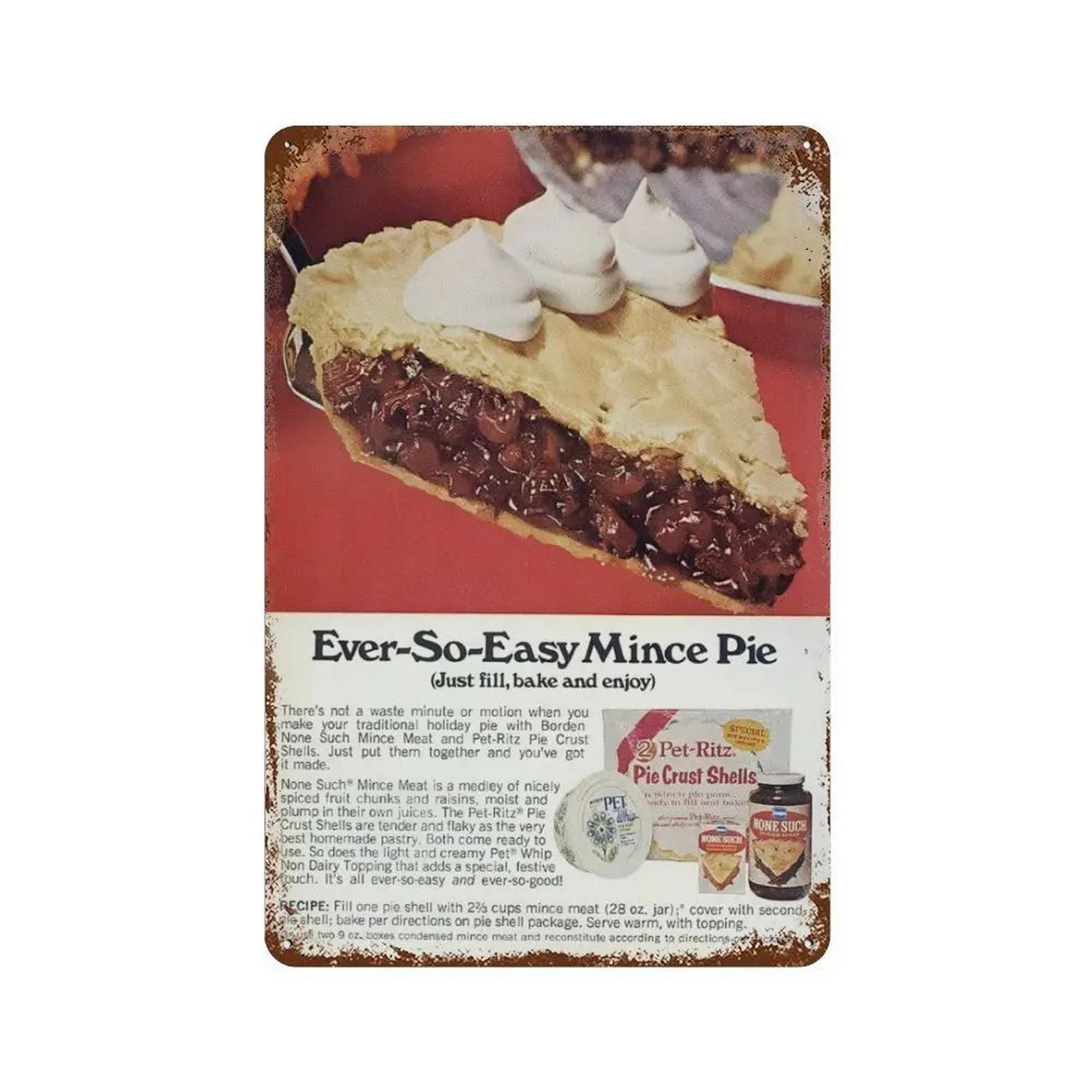 HD Tin Sign Vintage Bakery Des - Kitchen Set Bakery recension och pris