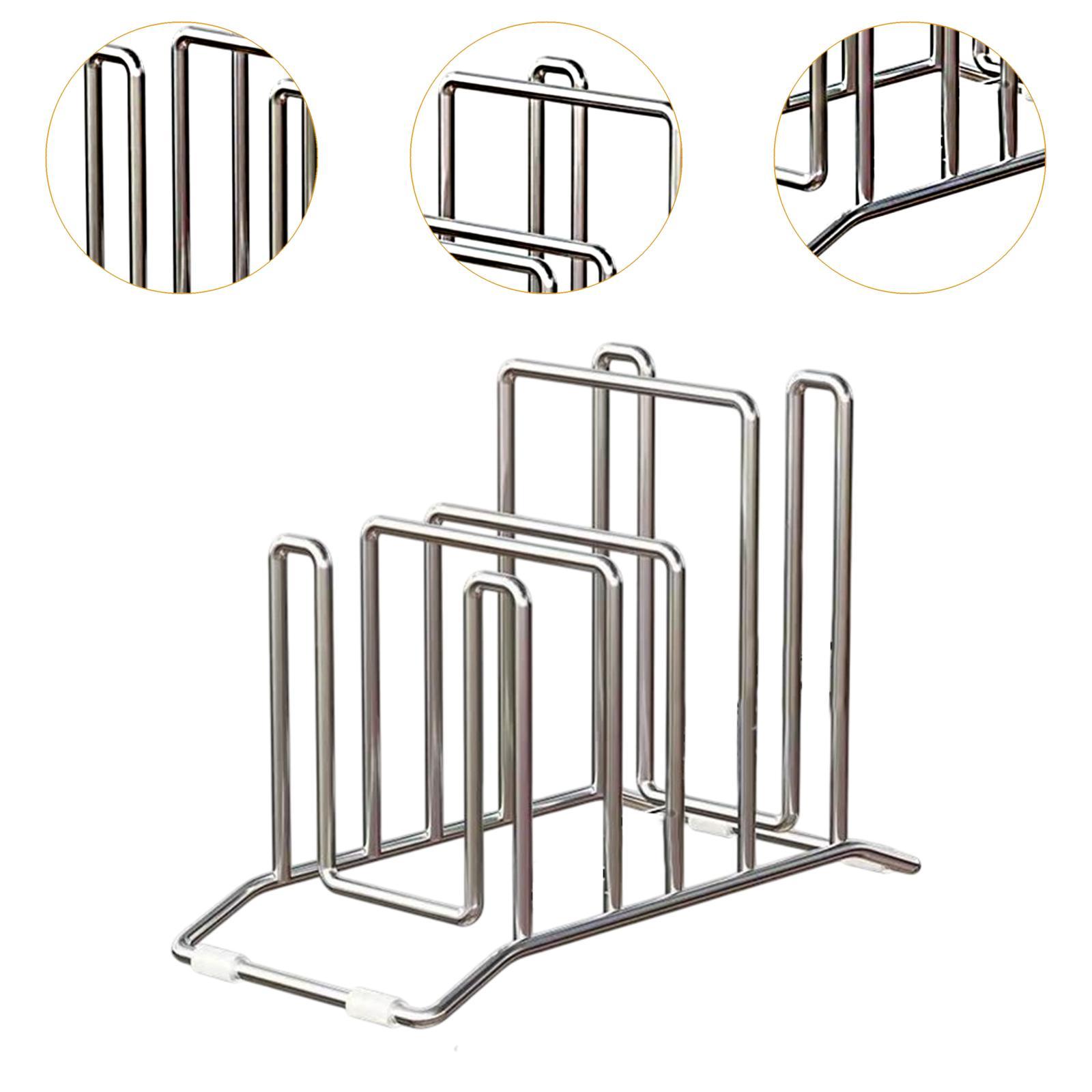 Pot Pan Lids Holder Stainless  - Kitchen Cabinet Baking Organizer recension och pris