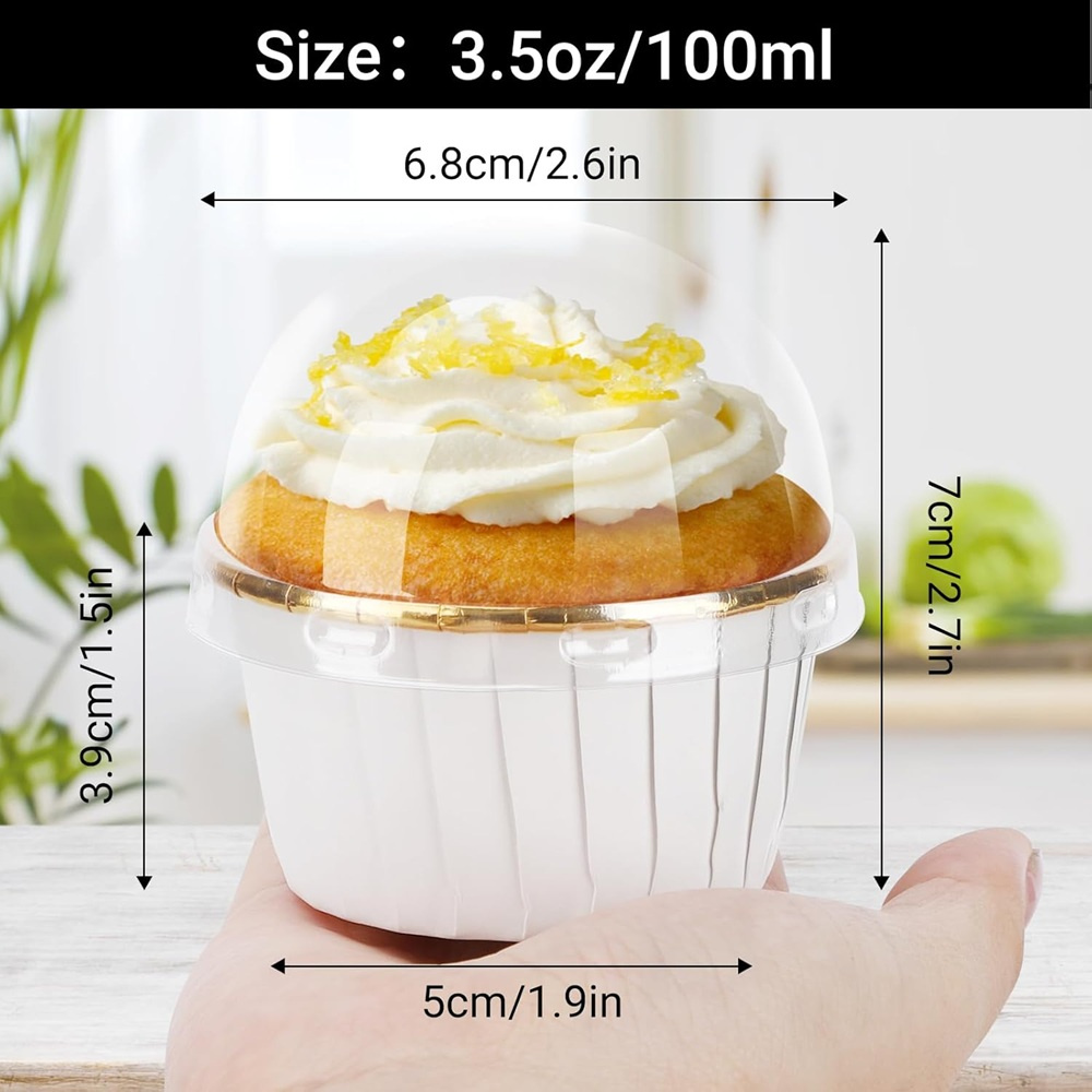 50 pcs Muffins Cup Paper Cupca - Kitchen With Baking Area recension och pris