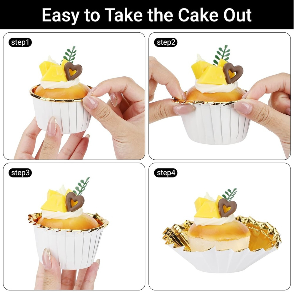 50 pcs Muffins Cup Paper Cupca - Kitchen With Baking Area recension och pris