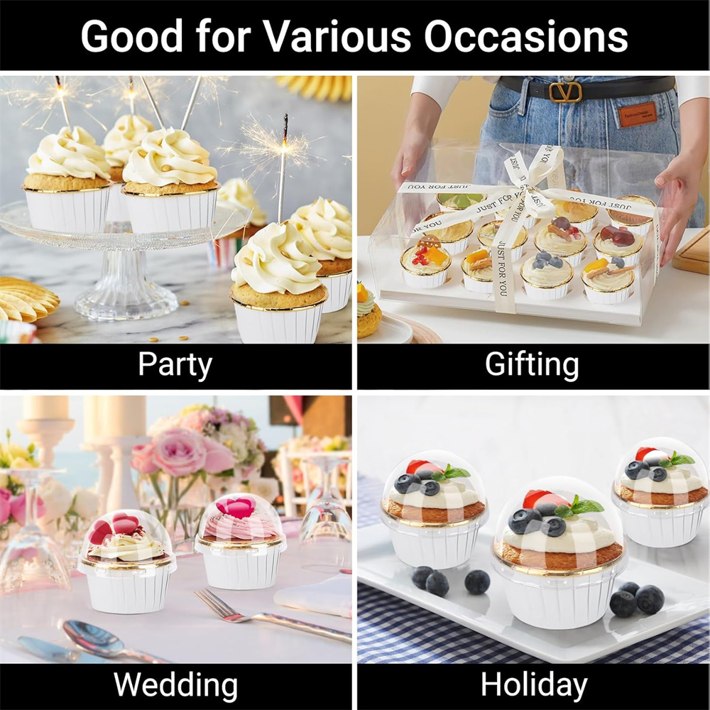 50 pcs Muffins Cup Paper Cupca - Kitchen With Baking Area recension och pris