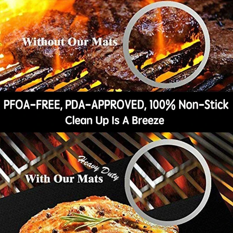5Pcs Boxed 33X40X0.2mm BBQ Bar - Super Kitchen Baking Mat recension och pris