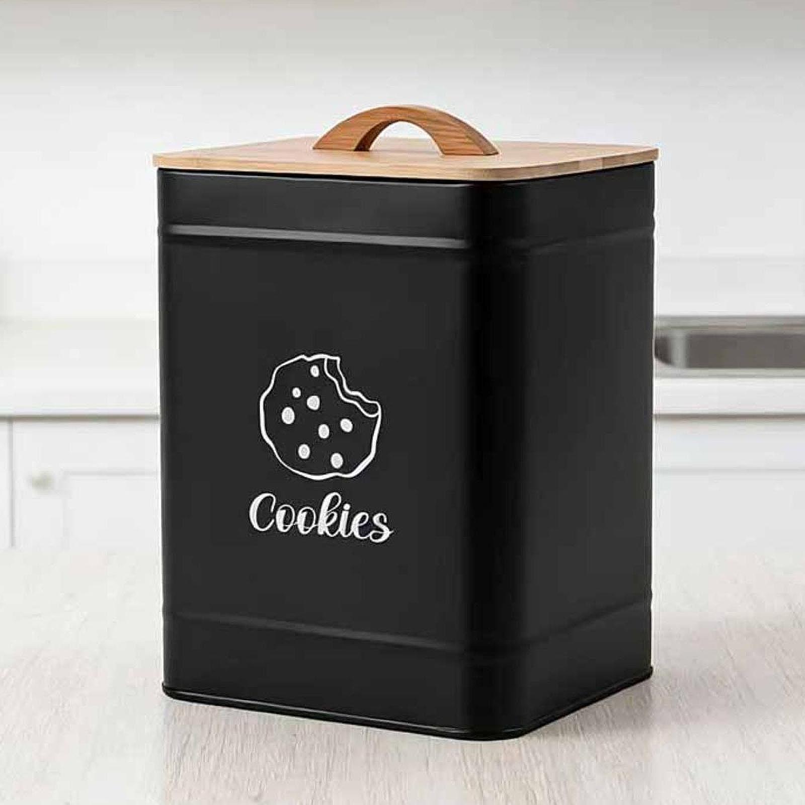 Cookie Jar Storage Tin Kitchen - Kitchen Baking Counter recension och pris