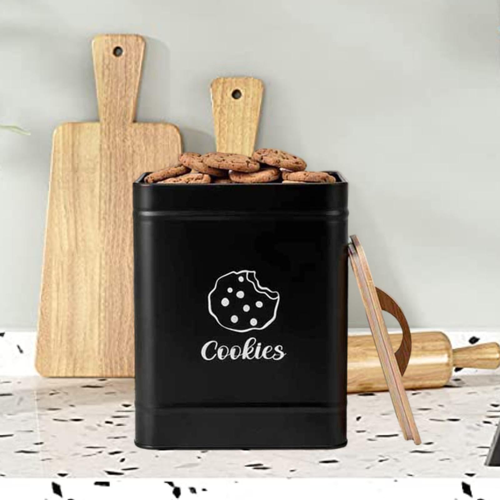 Cookie Jar Storage Tin Kitchen - Kitchen Baking Counter recension och pris