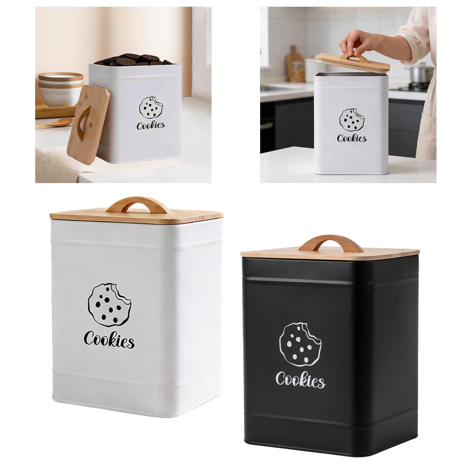 Cookie Jar Storage Tin Kitchen - Kitchen Baking Counter recension och pris