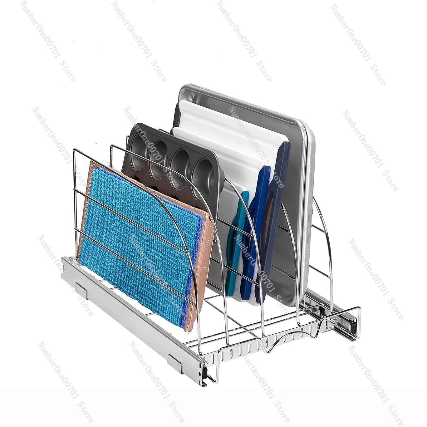 Slide-Out Kitchen Cabinet Orga - Kitchen Cabinet Baking Organizer recension och pris