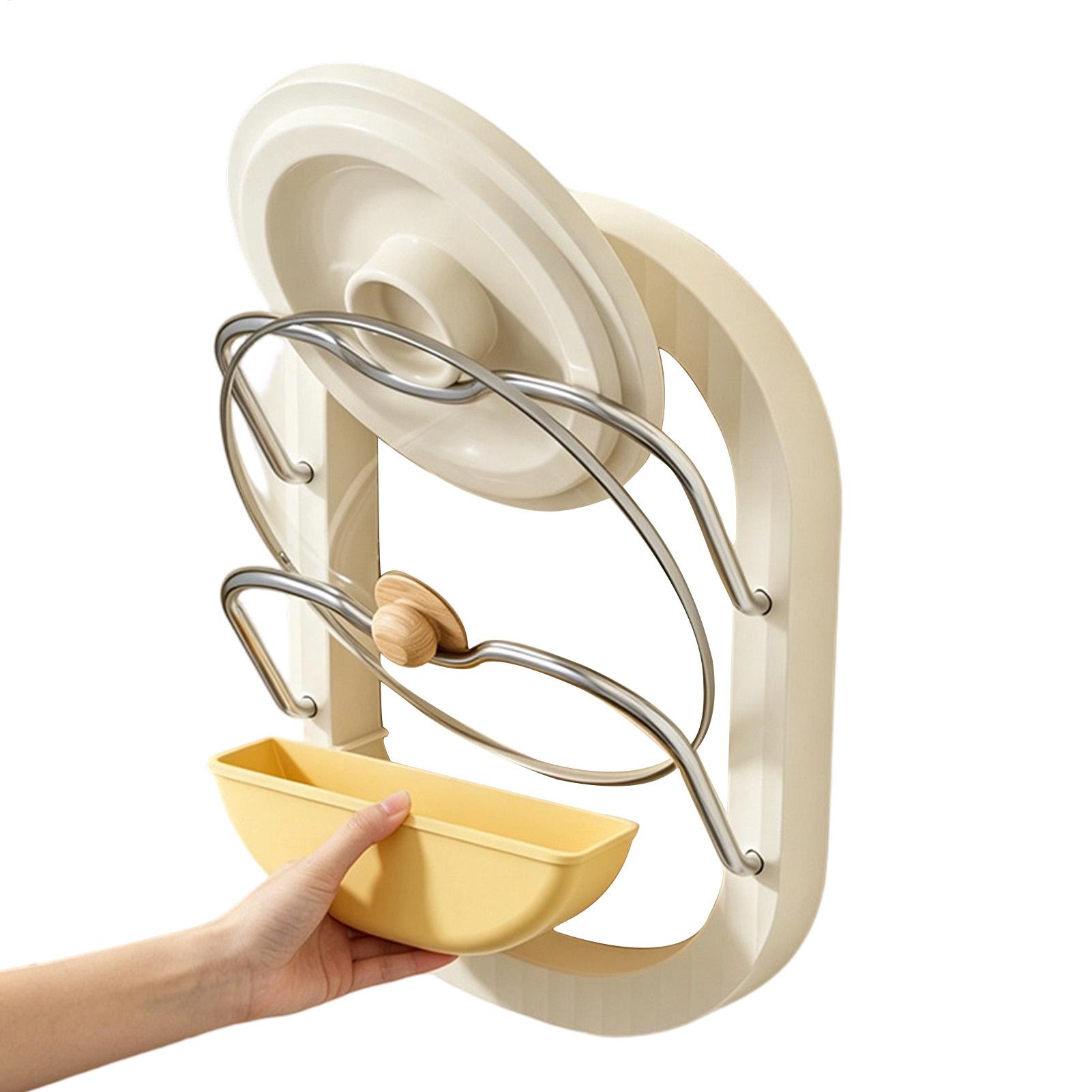 Pot Lid Rack 2-Tier Wall Mount - Kitchen Cabinet Baking Organizer recension och pris