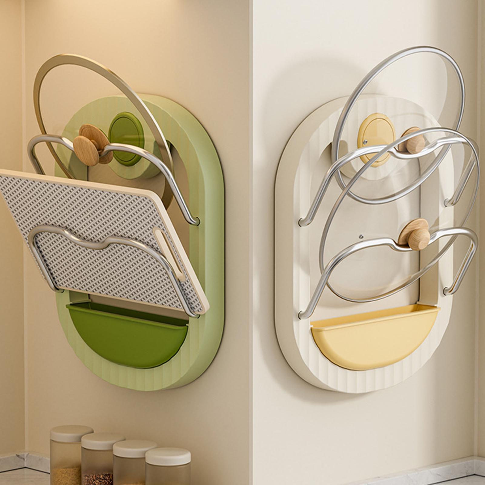 Pot Lid Rack 2-Tier Wall Mount - Kitchen Cabinet Baking Organizer recension och pris