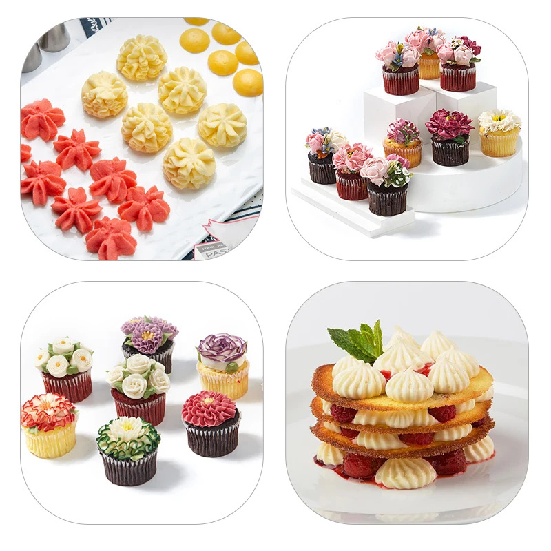 6-24 Pcs Set Pastry Bag and St - Kitchen Set Bakery recension och pris
