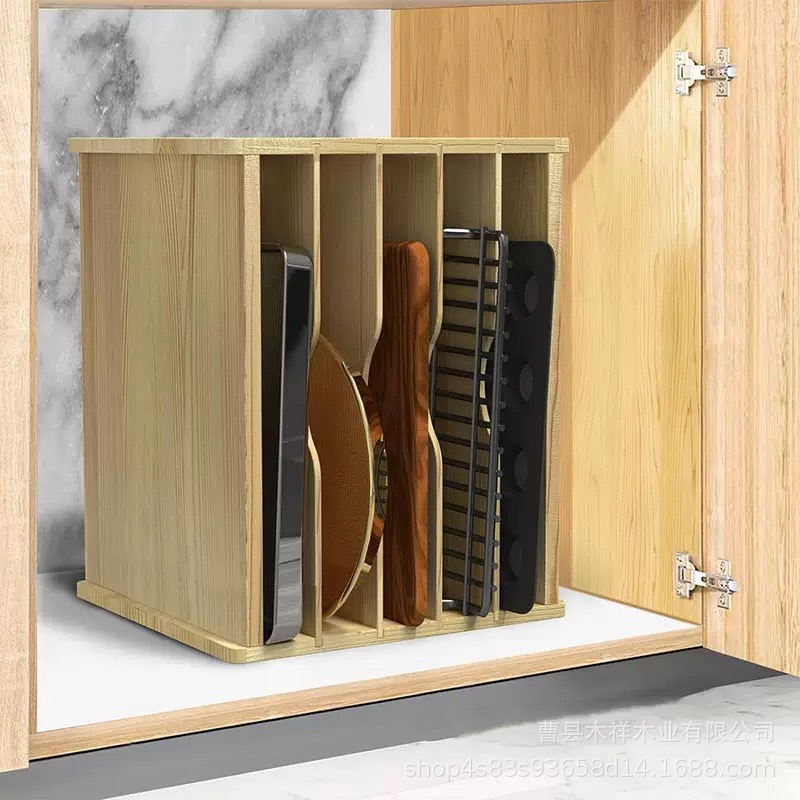 Solid wood kitchen storage rac - Kitchen Cabinet Baking Organizer recension och pris
