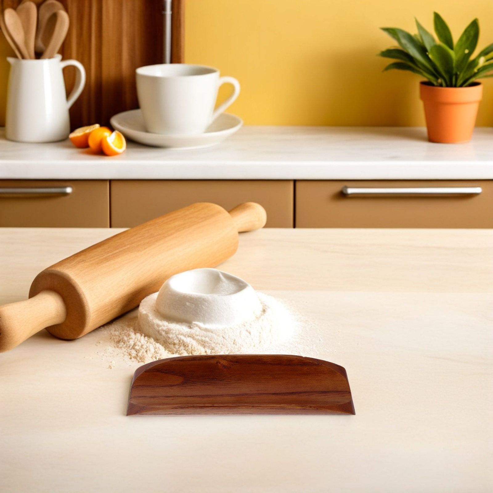 2Pcs Wooden Rolling Pin Holder - Kitchen Baking Station recension och pris