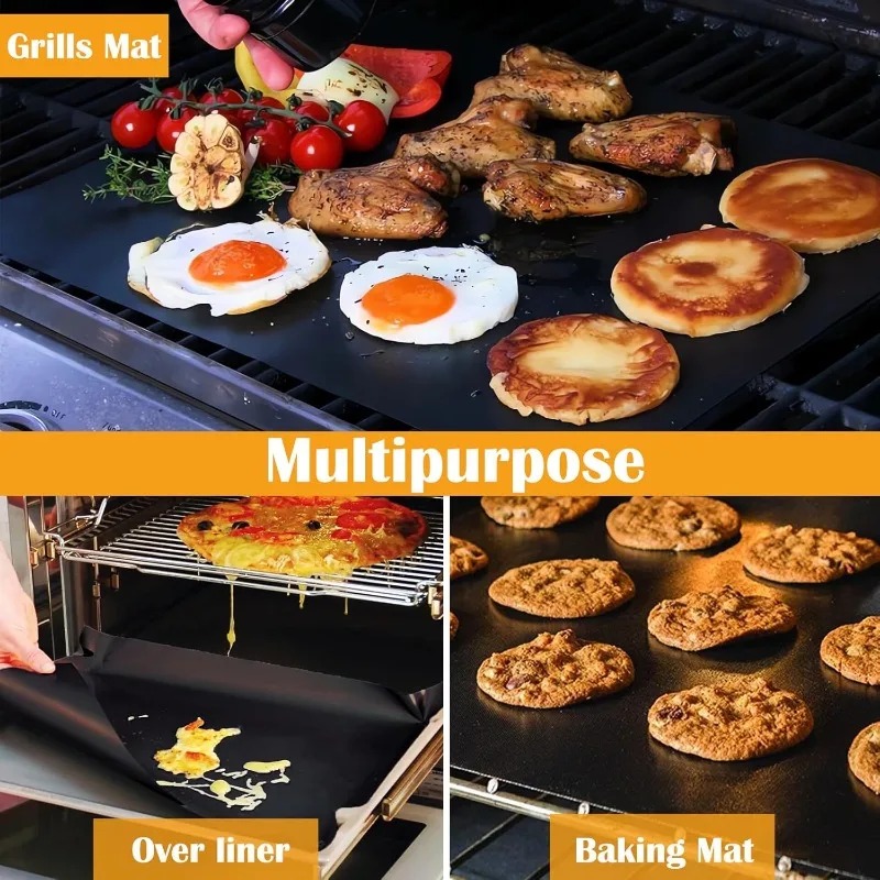 5 pcs Teflon Grilling Mat Non  - Super Kitchen Baking Mat recension och pris