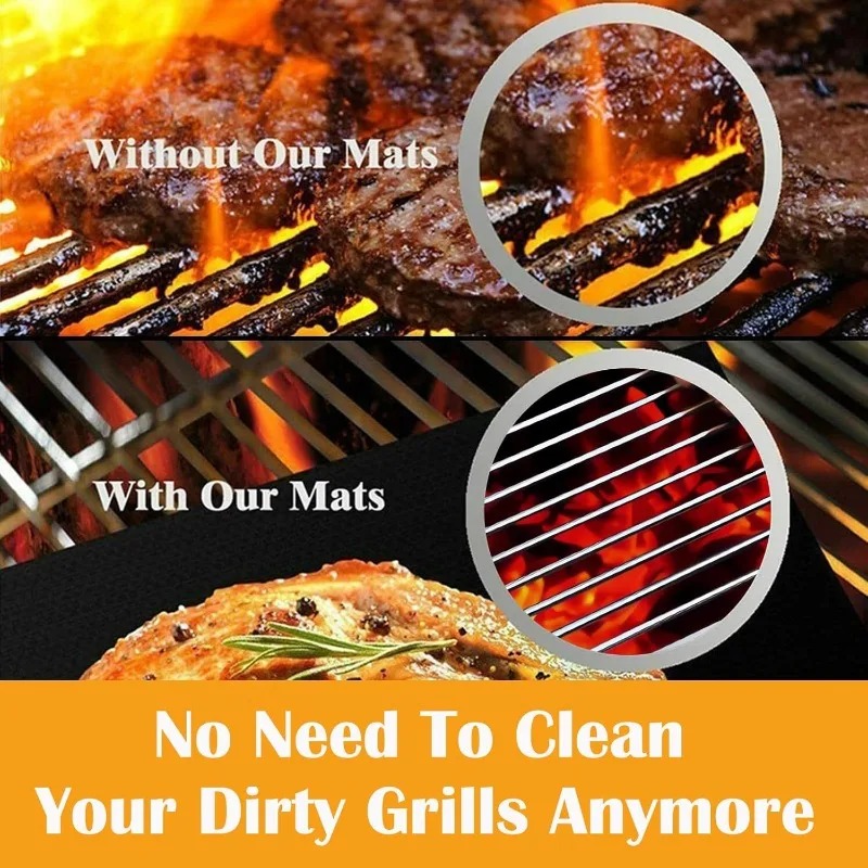 5 pcs Teflon Grilling Mat Non  - Super Kitchen Baking Mat recension och pris