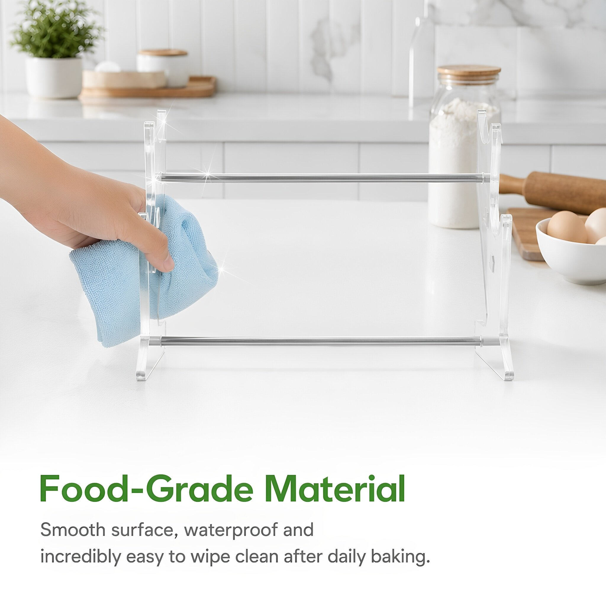 Rolling Pin Display Holder Dua - Kitchen Baking Counter recension och pris