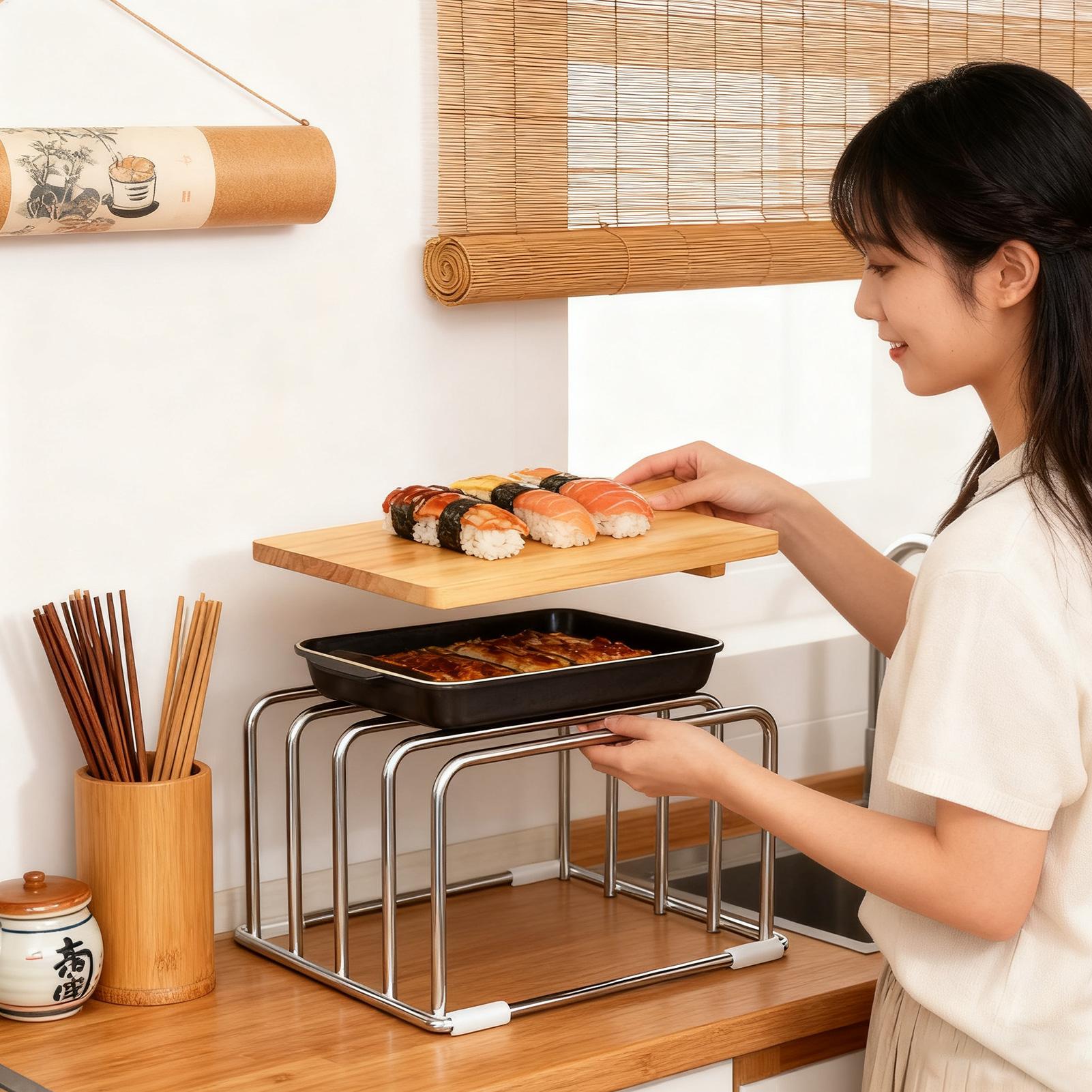Vegetable Cutting Board Storag - Kitchen Cabinet Baking Organizer recension och pris