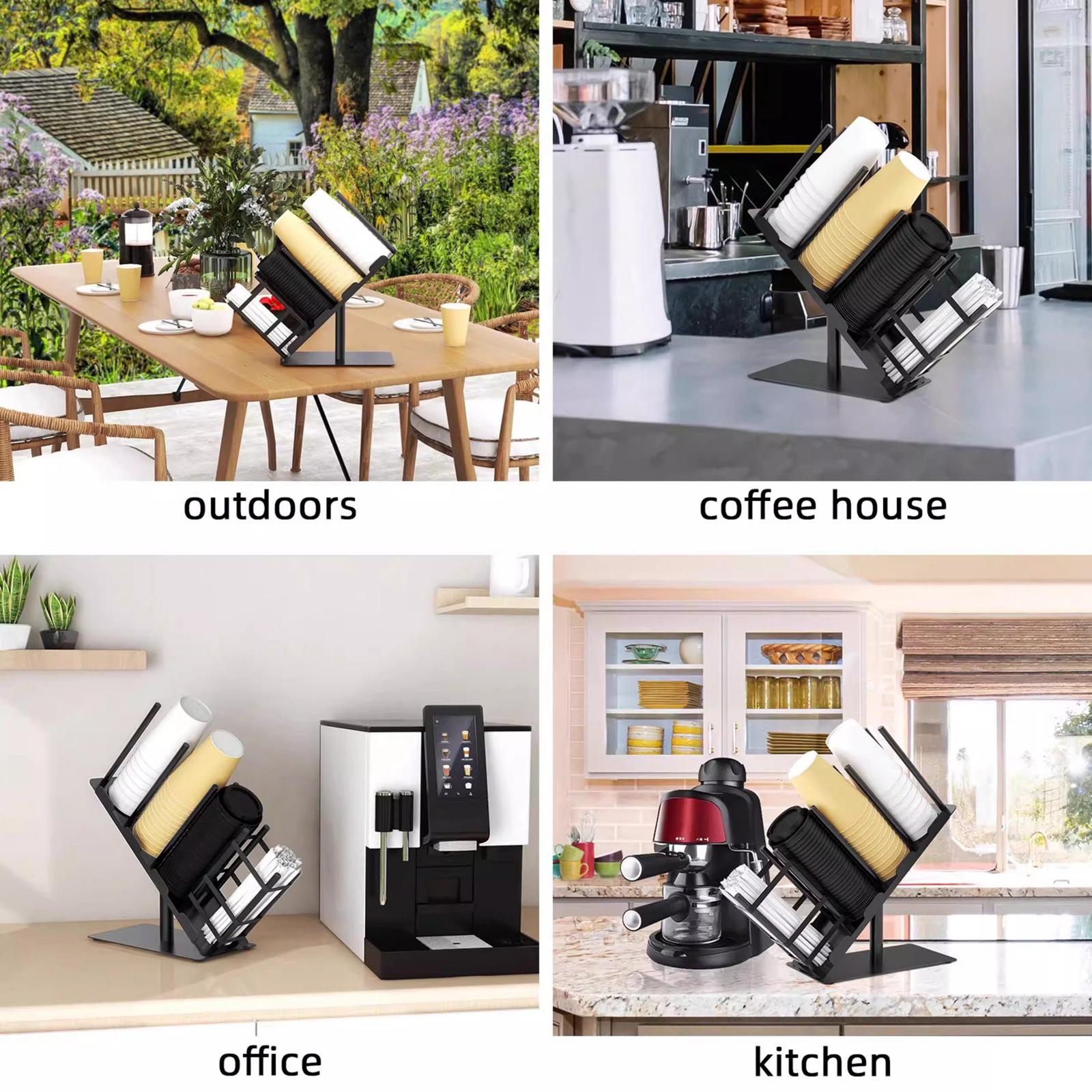 Paper Cup and Lid Holder Stora - Kitchen Cabinet Baking Organizer recension och pris