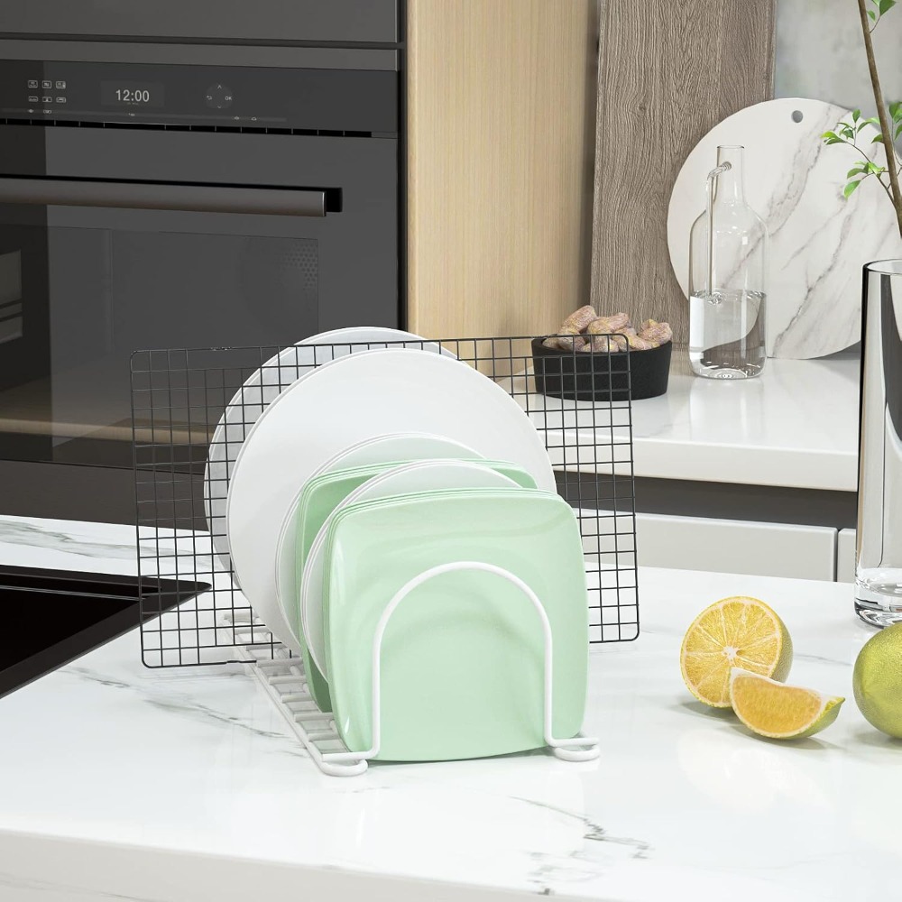Vertical Dish Organizer for Ca - Kitchen Cabinet Baking Organizer recension och pris