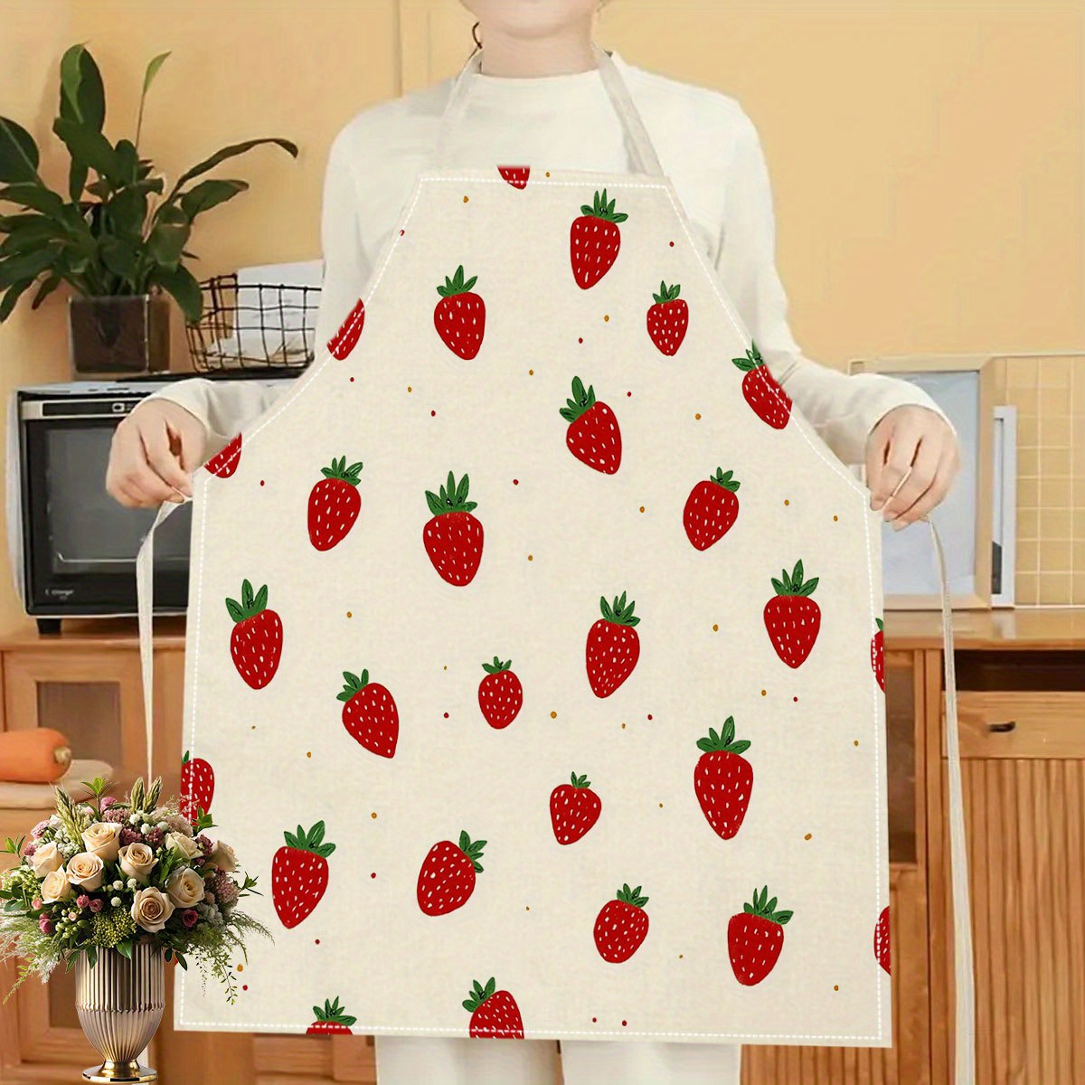 1pc Strawberry Apron Fruit Pat - Baking Kitchen Kids recension och pris