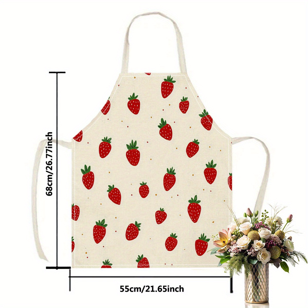 1pc Strawberry Apron Fruit Pat - Baking Kitchen Kids recension och pris