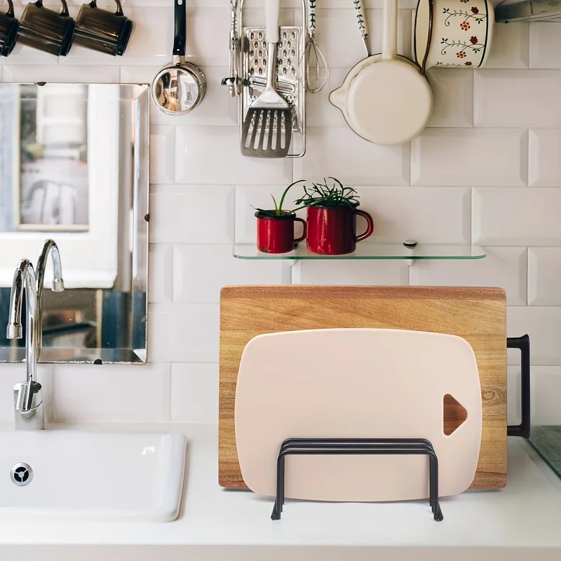 Kitchen Cutting Board Storage  - Kitchen Cabinet Baking Organizer recension och pris
