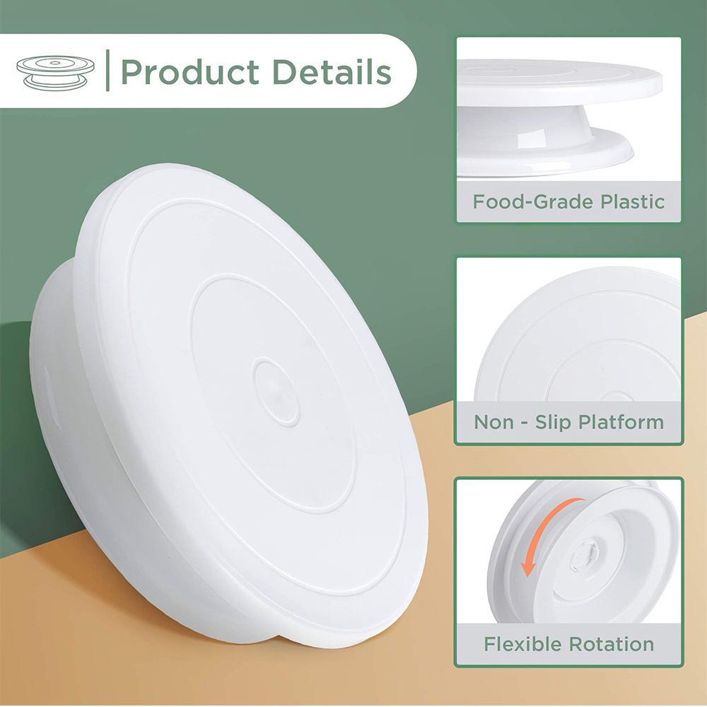 Plastic Cake turntable Kitchen - Kitchen Baking Table recension och pris