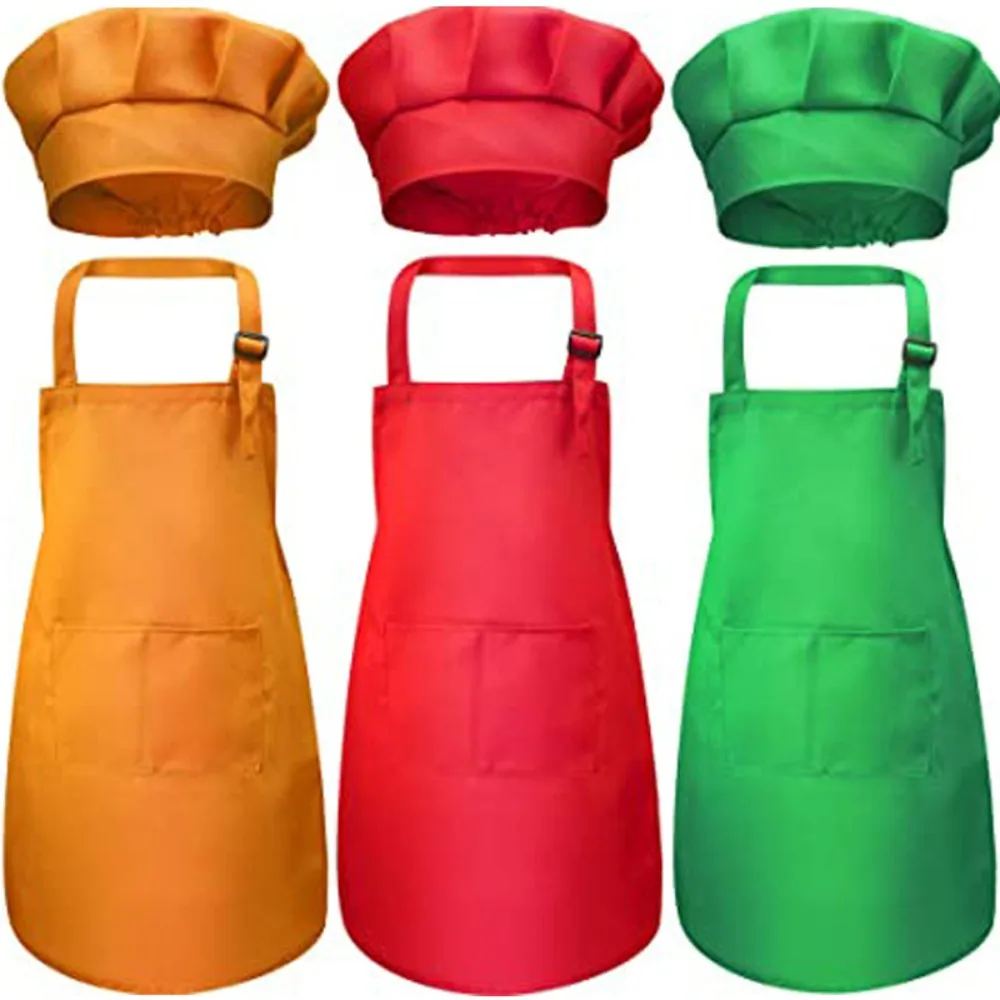 Children Chef Apron Front Pock - Baking Kitchen Kids recension och pris