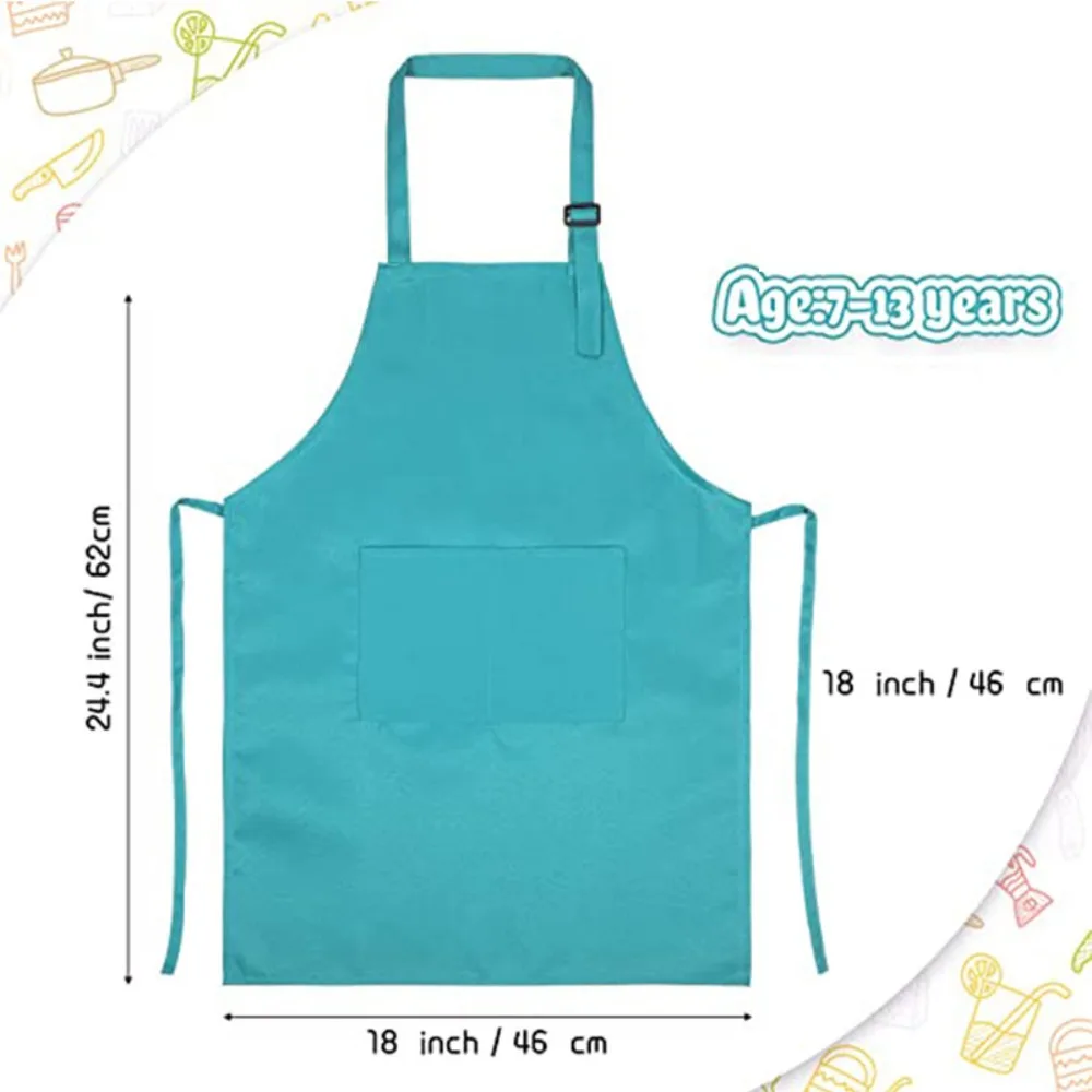 Children Chef Apron Front Pock - Baking Kitchen Kids recension och pris