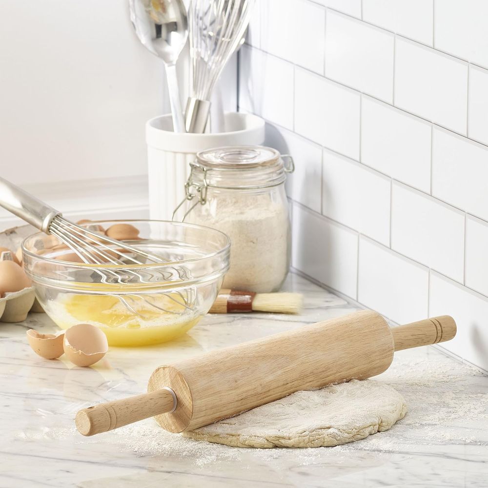 Classic Wood Rolling Pin, 18-I - Kitchen With Baking Area recension och pris