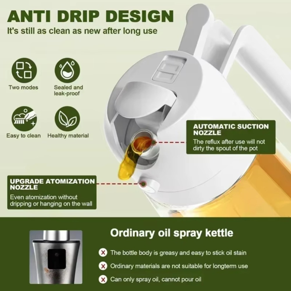 2in1 470ml Plastic Spray Oil S - Kitchen With Baking Area recension och pris