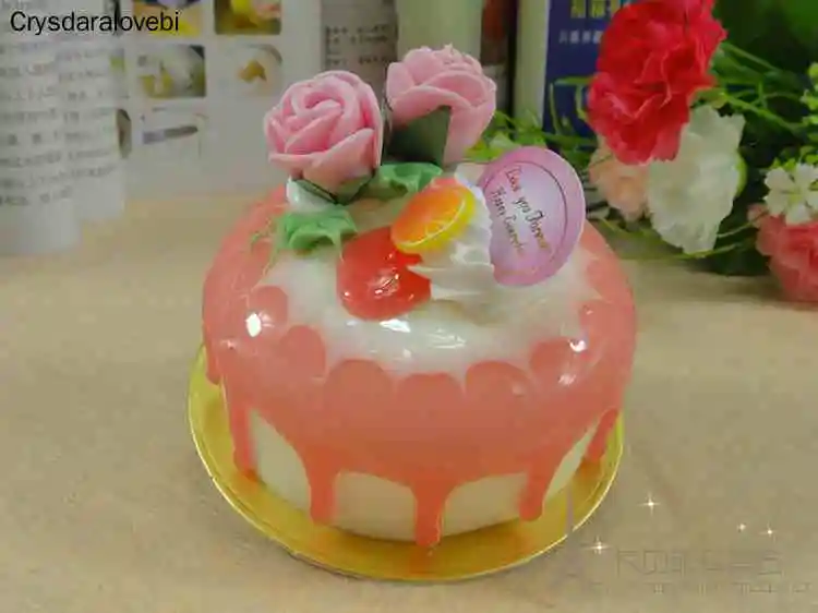 6pcs/set Simulation Rose Cake  - Kitchen Set Bakery recension och pris