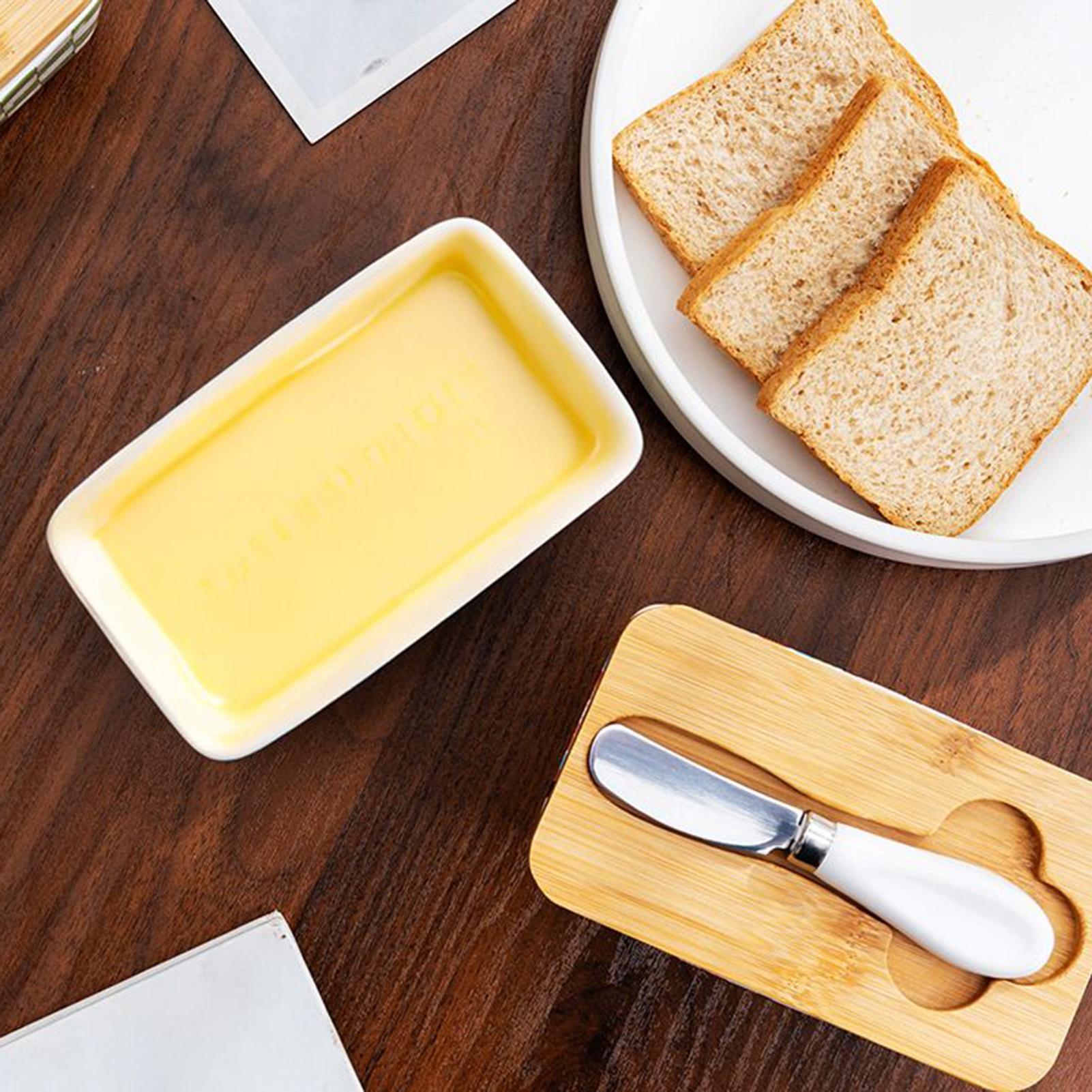 Butter Dish Ceramic Butter Con - Kitchen Baking Counter recension och pris