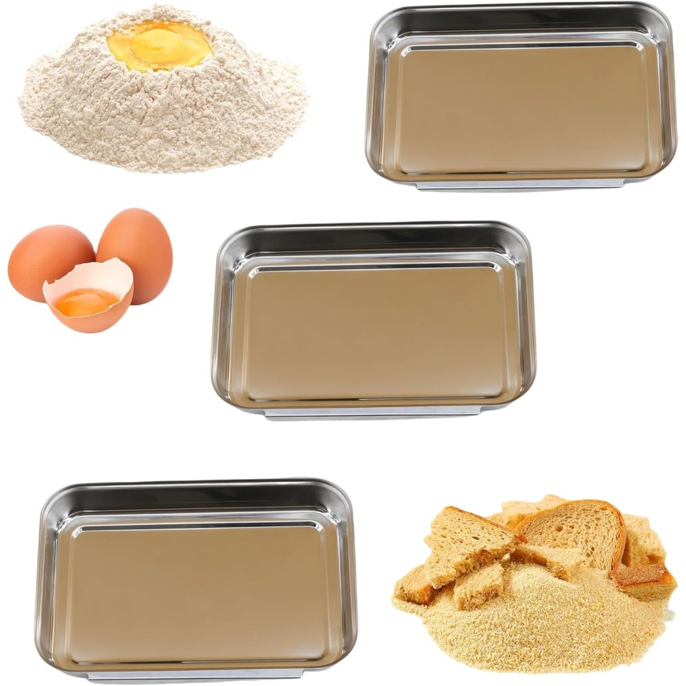 3Pcs Stainless Steel Seasoning - Kitchen Baking Station recension och pris